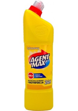 Средство для чистки унитаза Agent Max Лимон, 1 л